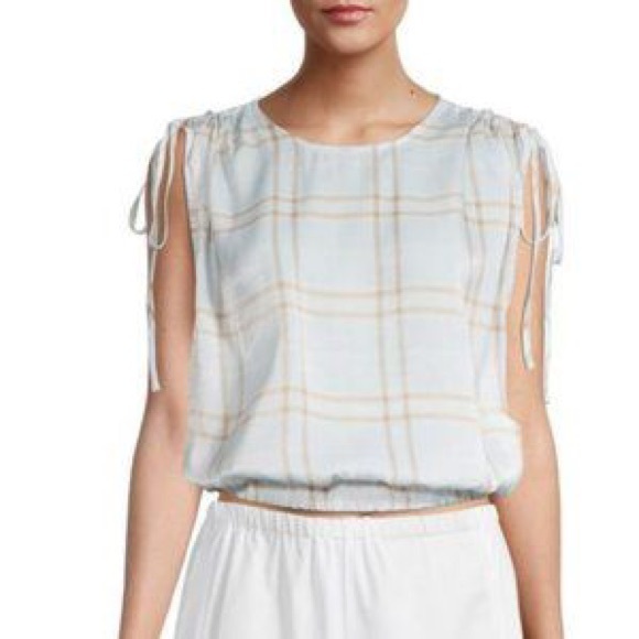 NEW laundry Shelli Segal Gathered Shoulder Top - Picture 2 of 11